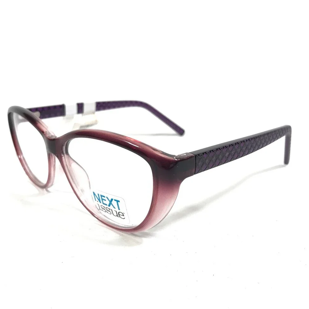 Next Issue AN 201 COL 80 Eyeglasses Frames Purple Round Full Rim 53-15-135